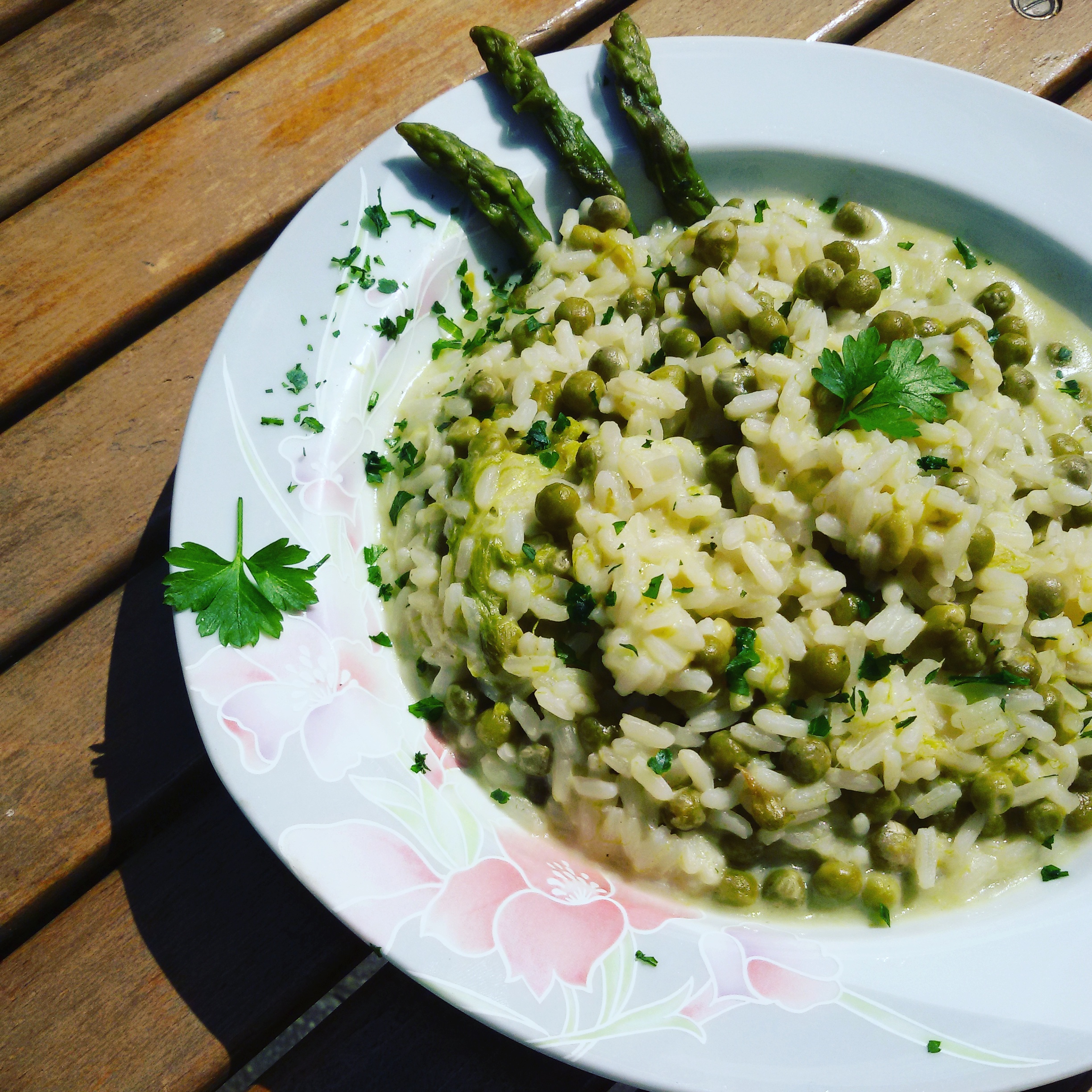 ViviLight » Risotto con asparagi, piselli e parmigiano