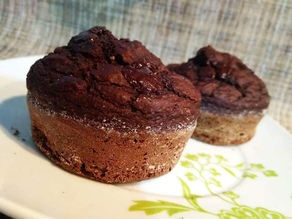 Muffin cioccolato, avocado e zucchine