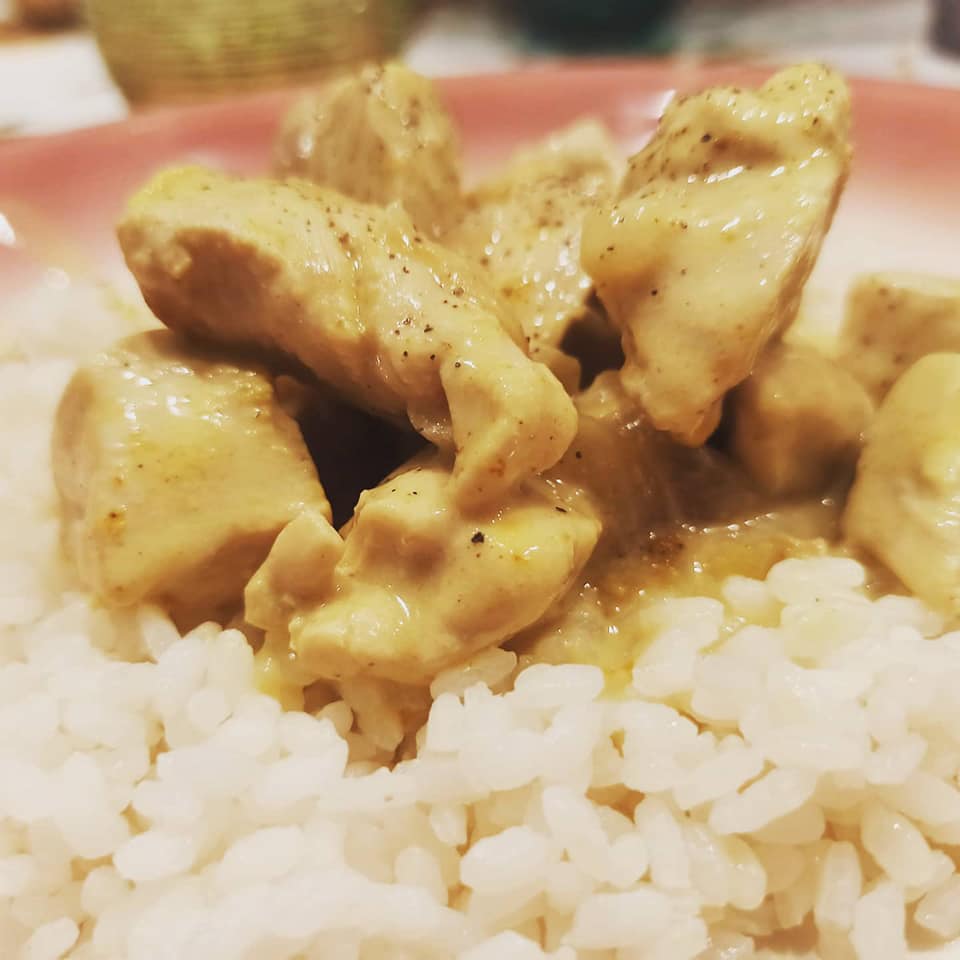 pollo cocco e curry